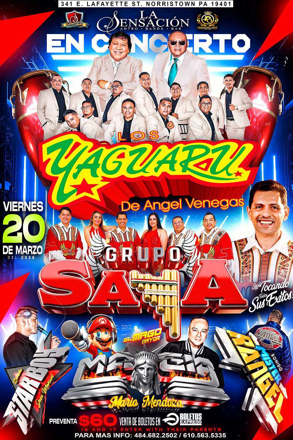 Buy tickets for LOS YAGUARU | GRUPO SAYA LOS YAGUARU | GRUPO SAYA