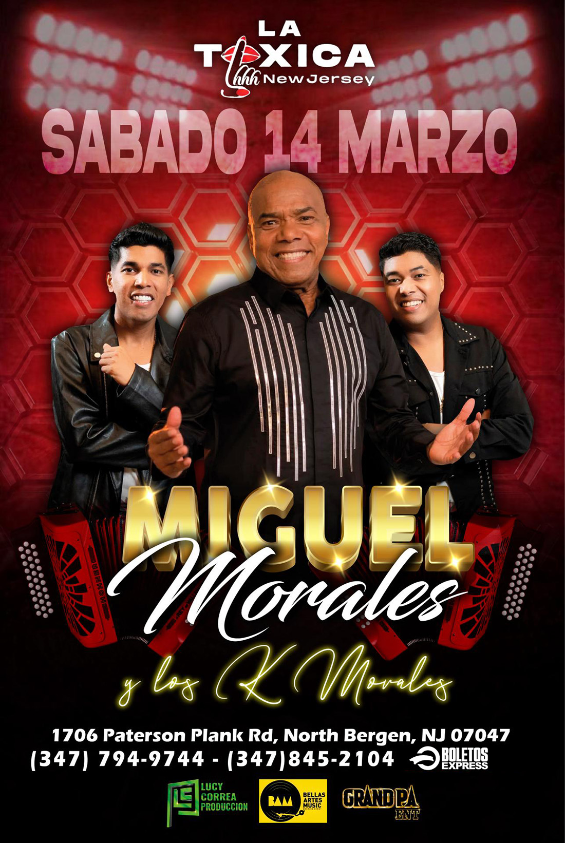 Buy tickets for MIGUEL MORALES Y LOS K MORALES EN NEW JERSEY MIGUEL MORALES Y LOS K MORALES EN NEW JERSEY