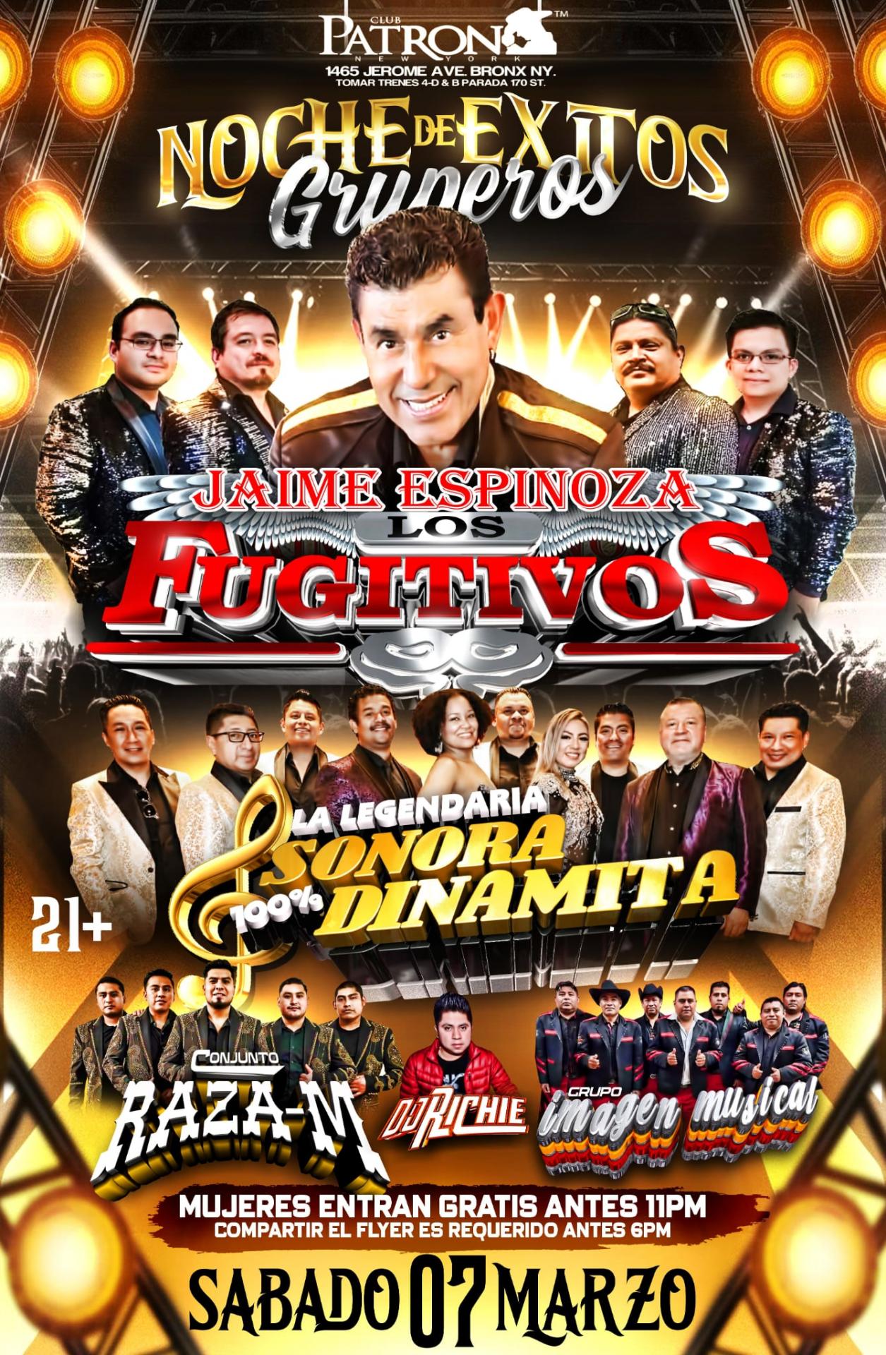 Buy tickets for LOS FUGITIVOS | LEGENDARIA SONORA DINAMITA LOS FUGITIVOS | LEGENDARIA SONORA DINAMITA