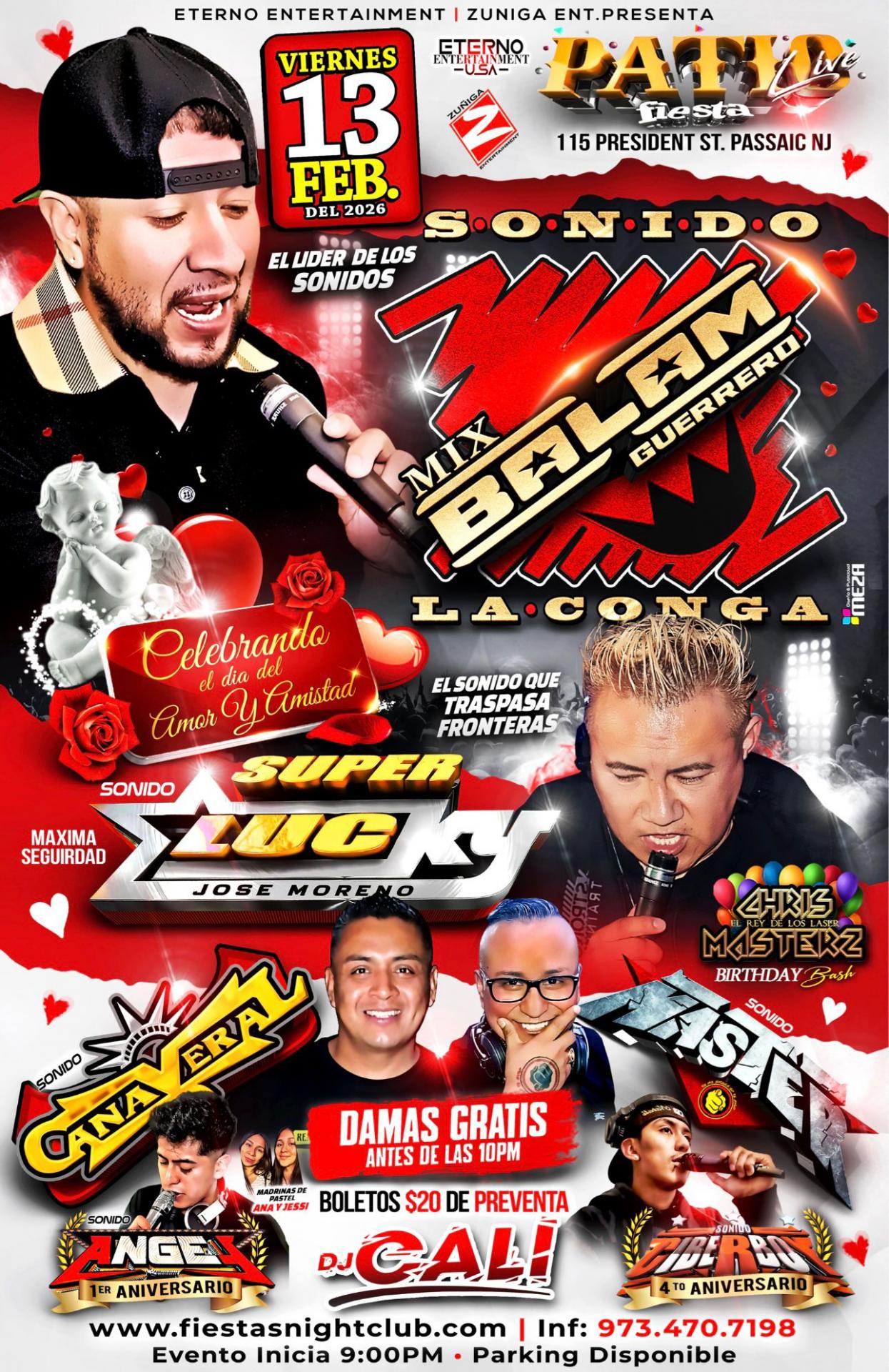 SONIDO MIX BALAM GUERRERO, LA CONGA, SONIDO SUPER LUCKY, SONIDO CAÑAVERAL, SONIDO MASTER, SONIDO ANGEL, SONIDO CIBERBOY