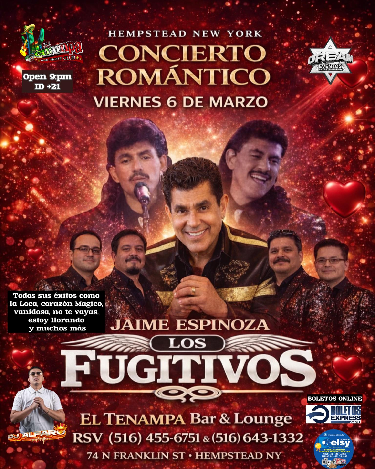 Buy tickets for Los Fugitivos de Jaime Espinoza en concierto / Hempstead NY Los Fugitivos de Jaime Espinoza en concierto / Hempstead NY