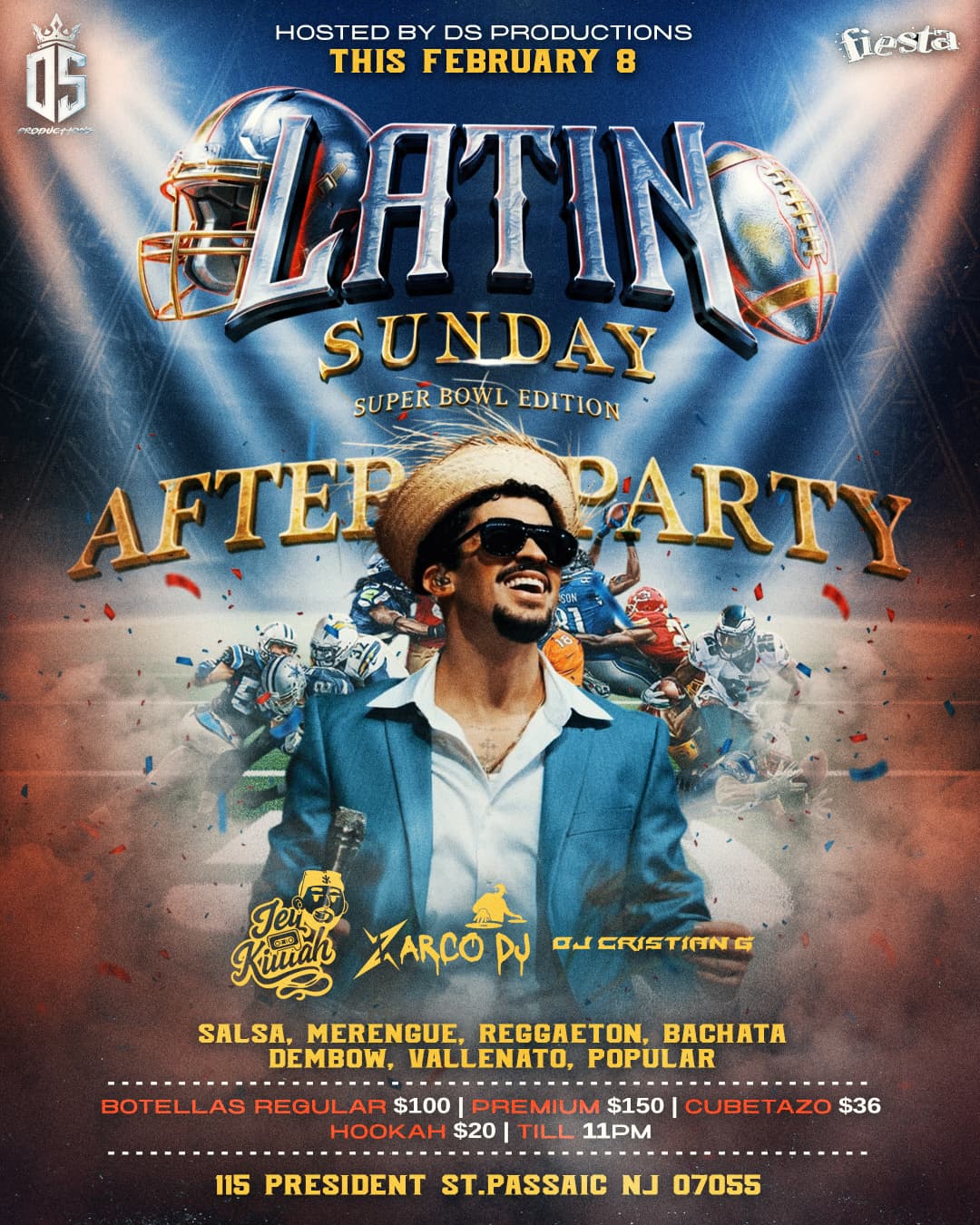 Buy tickets for LATIN SUNDAY - SUPER BOWL EDITION, AFTER PARTY LATIN SUNDAY - SUPER BOWL EDITION, AFTER PARTY