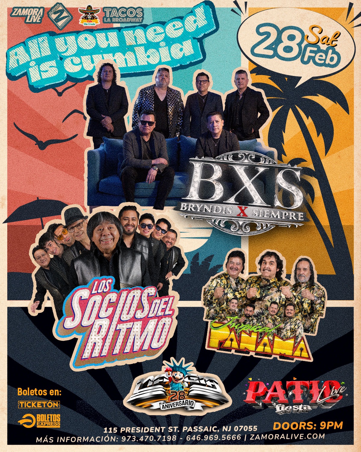BXS, LOS SOCIOS DEL RITMO. TROPICAL PANAMA, SONIDO MAGIA