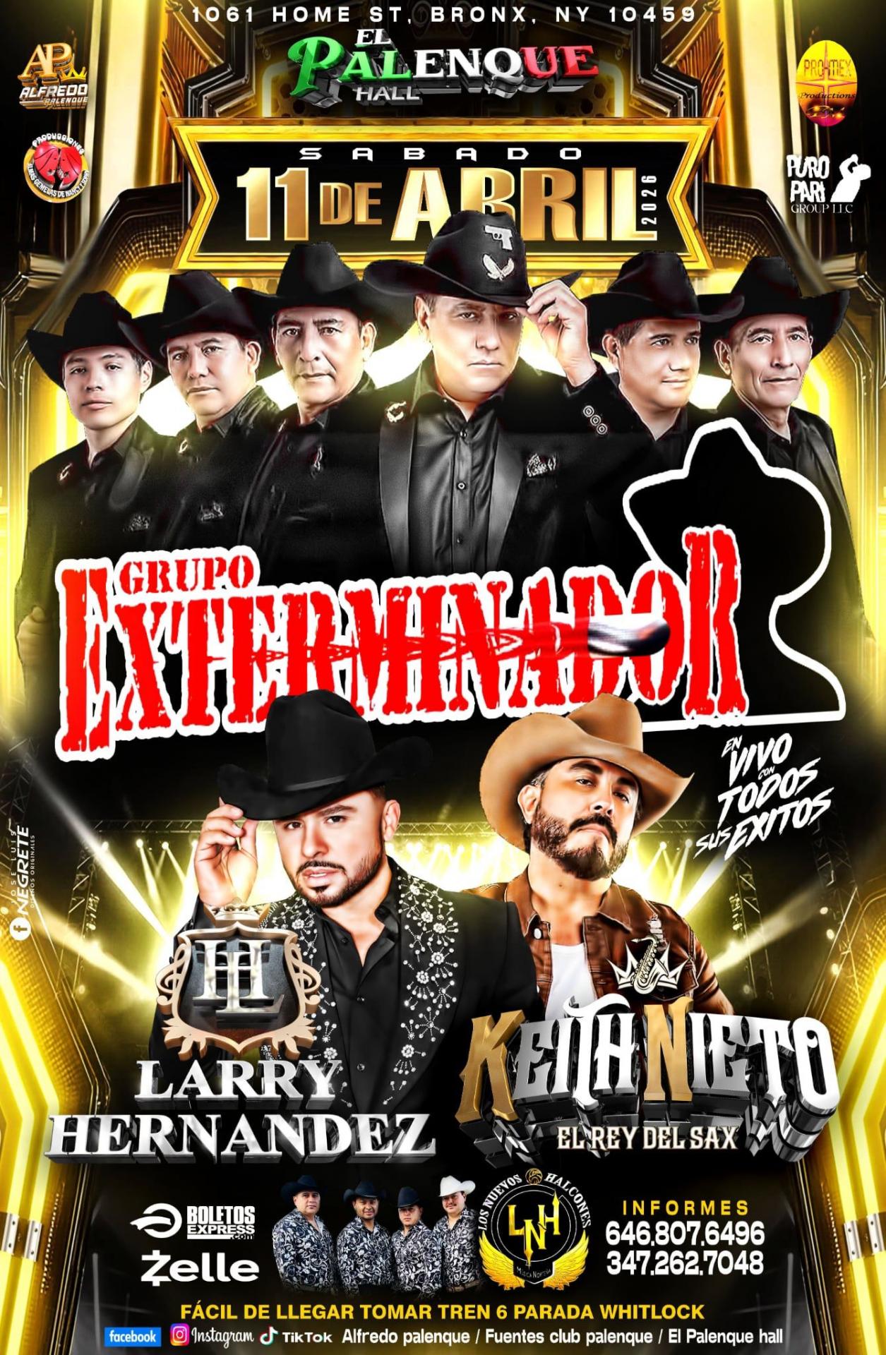 Buy tickets for GRUPO EXTERMINADOR | LARRY HERNANDEZ | KEITH NIETO GRUPO EXTERMINADOR | LARRY HERNANDEZ | KEITH NIETO