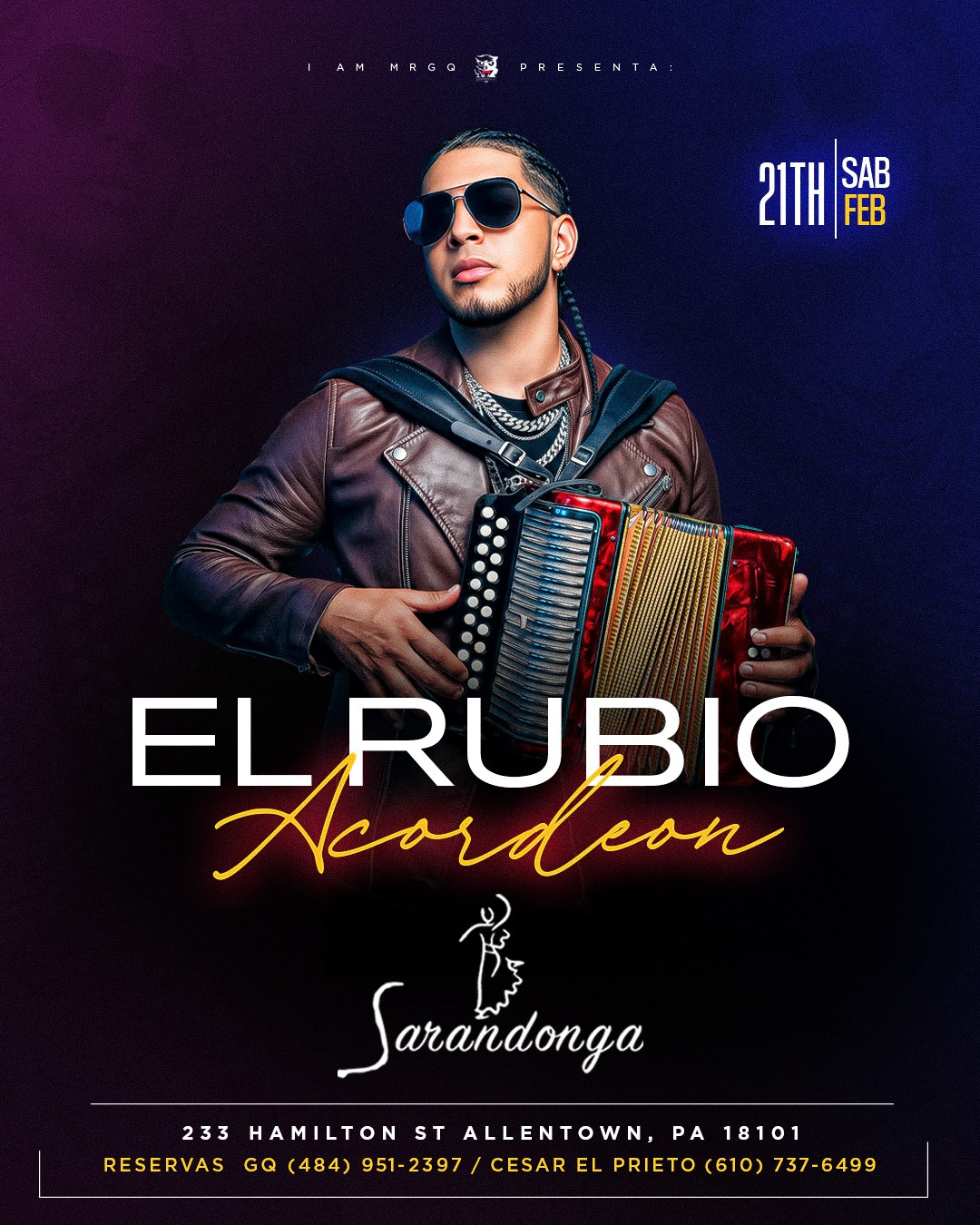 Buy tickets for EL RUBIO ACORDEON EL RUBIO ACORDEON