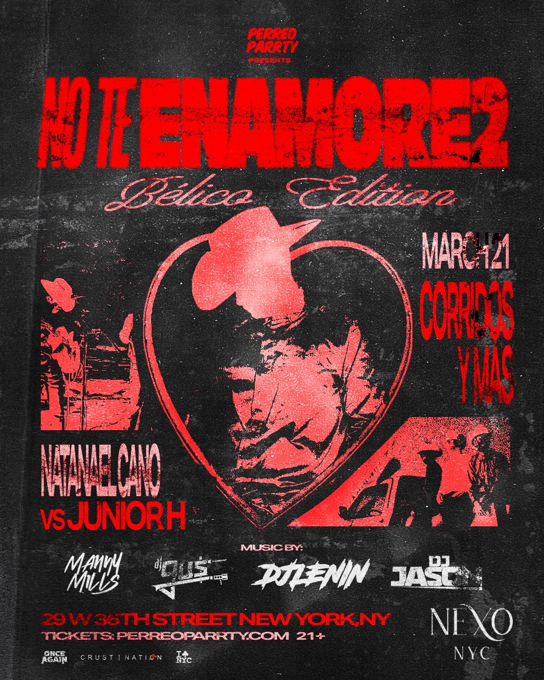 NO TE ENAMORES 2 FEST.- Belico Edition 21+