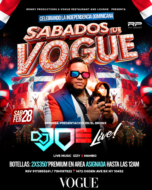 Buy tickets for SABADO DE VOGUE - DJ JOE SABADO DE VOGUE - DJ JOE