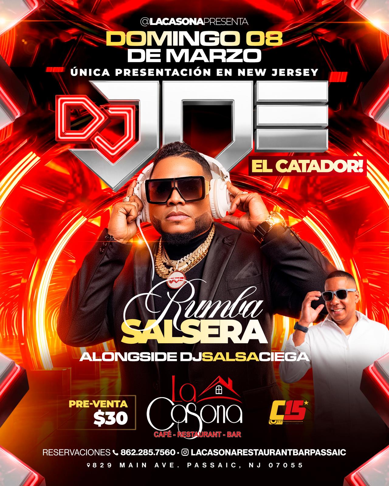 Buy tickets for DJ JOE 'EL CATADOR' @ LA CASONA DJ JOE 'EL CATADOR' @ LA CASONA