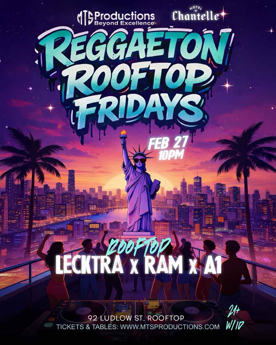 Buy tickets for Reggaeton Rooftop Fridays at Hotel Chantelle | Friday, Feb 27th Reggaeton Rooftop Fridays at Hotel Chantelle | Friday, Feb 27th