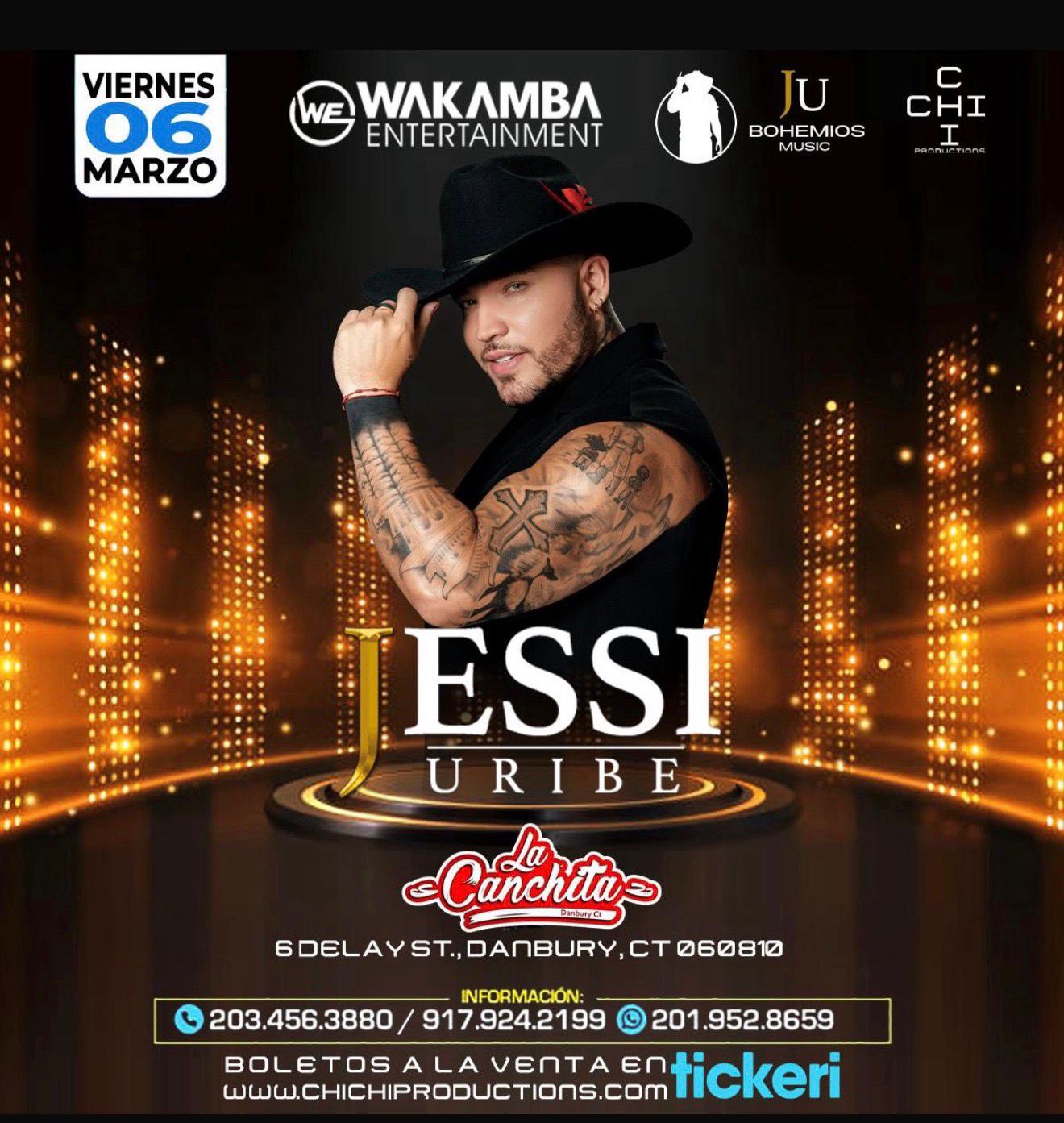 Buy tickets for Jessi Uribe y su banda. Jessi Uribe y su banda.