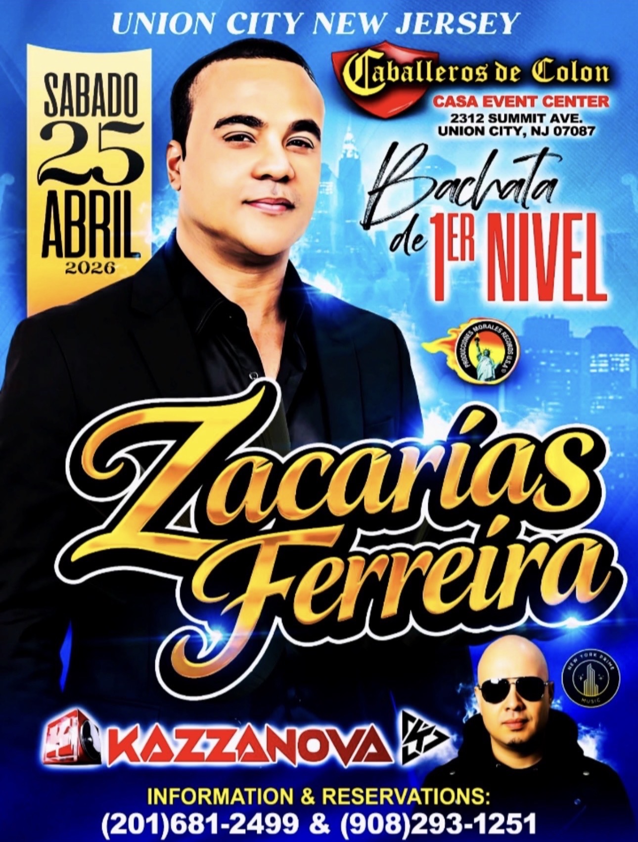 Buy tickets for ZACARIAS FERREIRA en UNION CITY NJ ZACARIAS FERREIRA en UNION CITY NJ