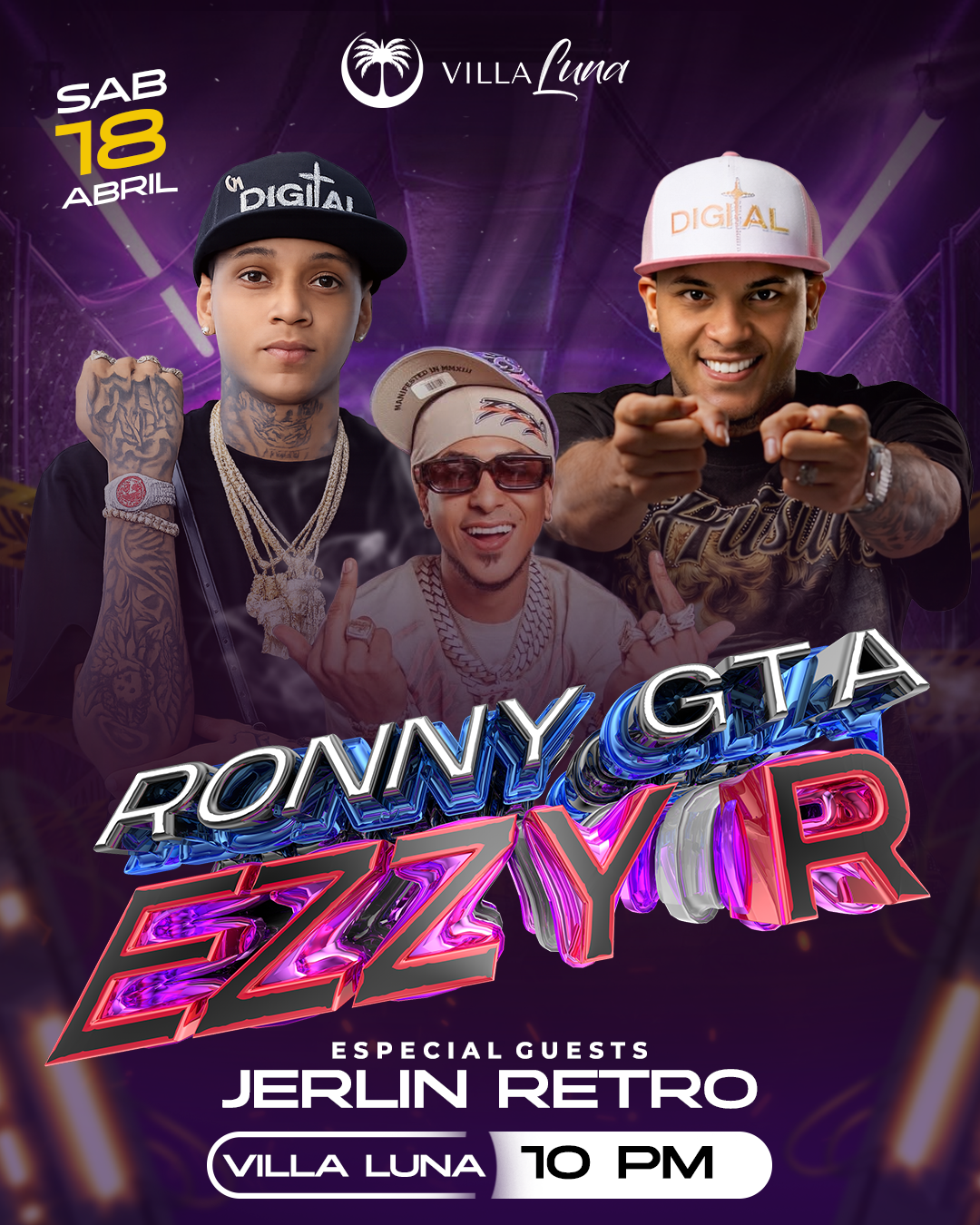 Buy tickets for RONNY GTA & EZZY R EN VIVO! RONNY GTA & EZZY R EN VIVO!