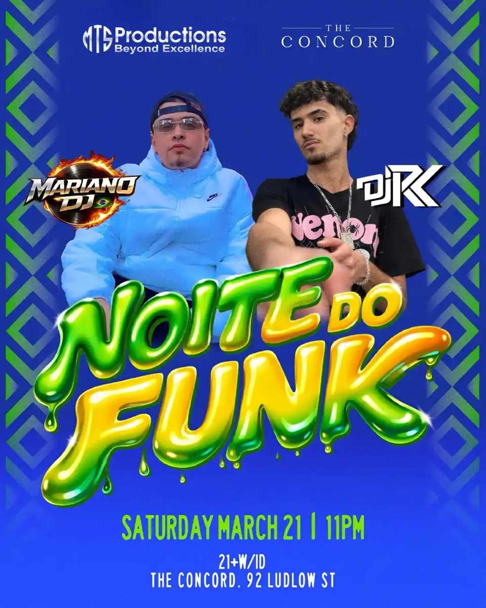 Experience Noite do Funk NYC on Saturday, March 21 in the Lower East Side