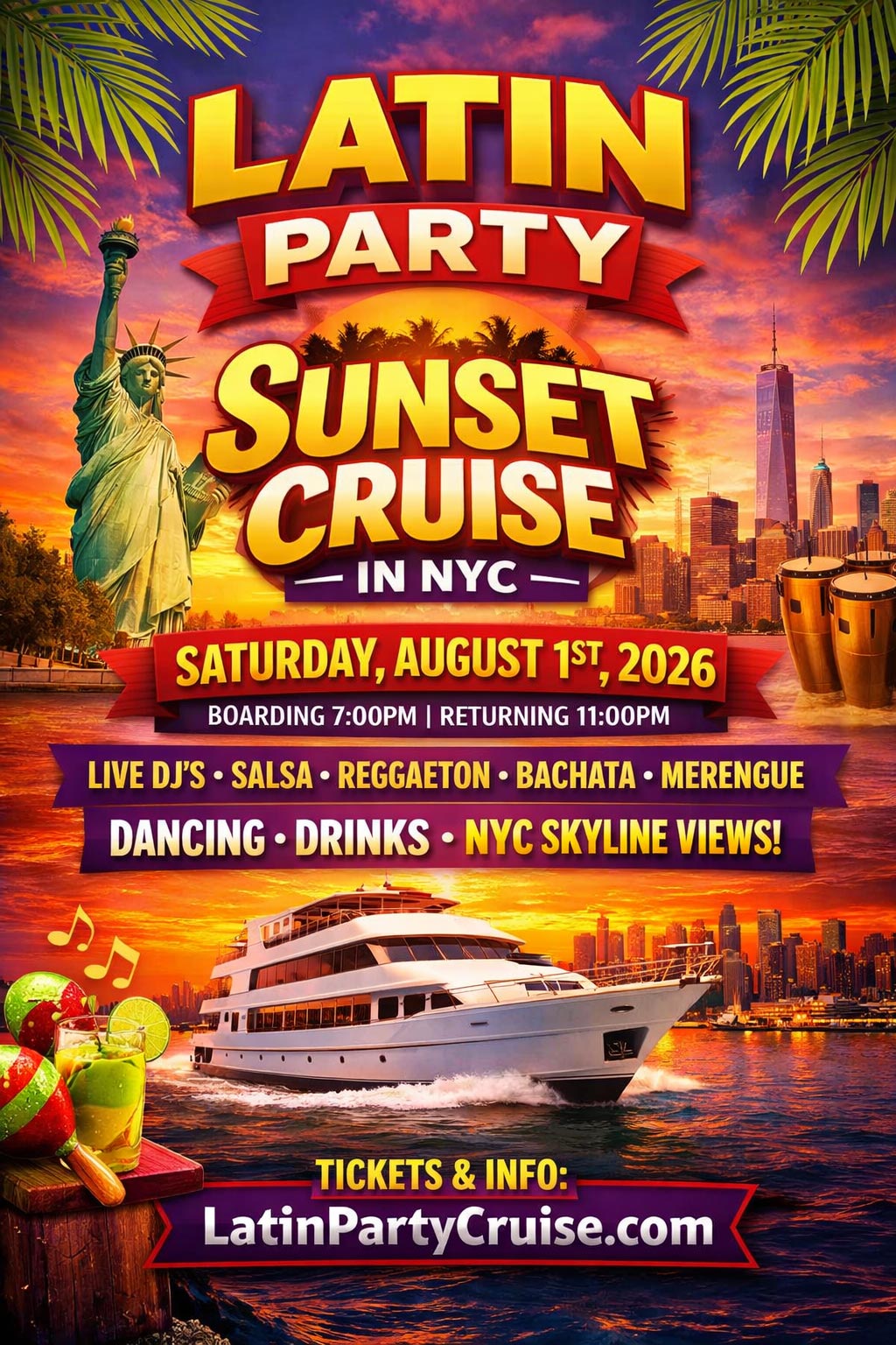 Sun To The Moon: Best of Both Worlds Sunset Party Cruise