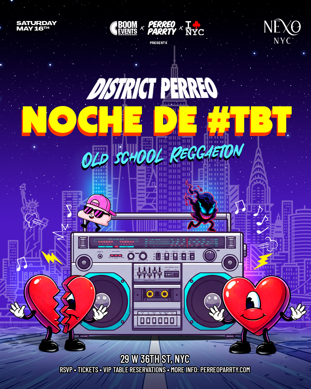 Noche de #TBT two floor reggaeton party at Nexo Club