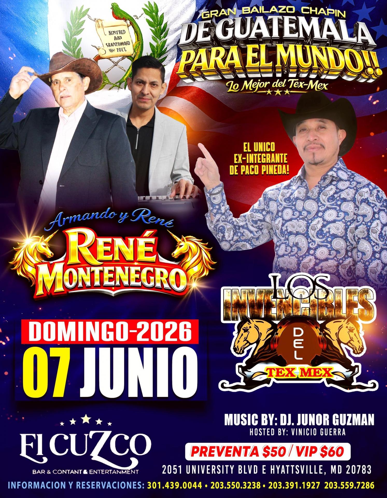 Buy tickets for RENÉ MONTENEGRO & LOS INVENCIBLES DEL TEX MEX RENÉ MONTENEGRO & LOS INVENCIBLES DEL TEX MEX