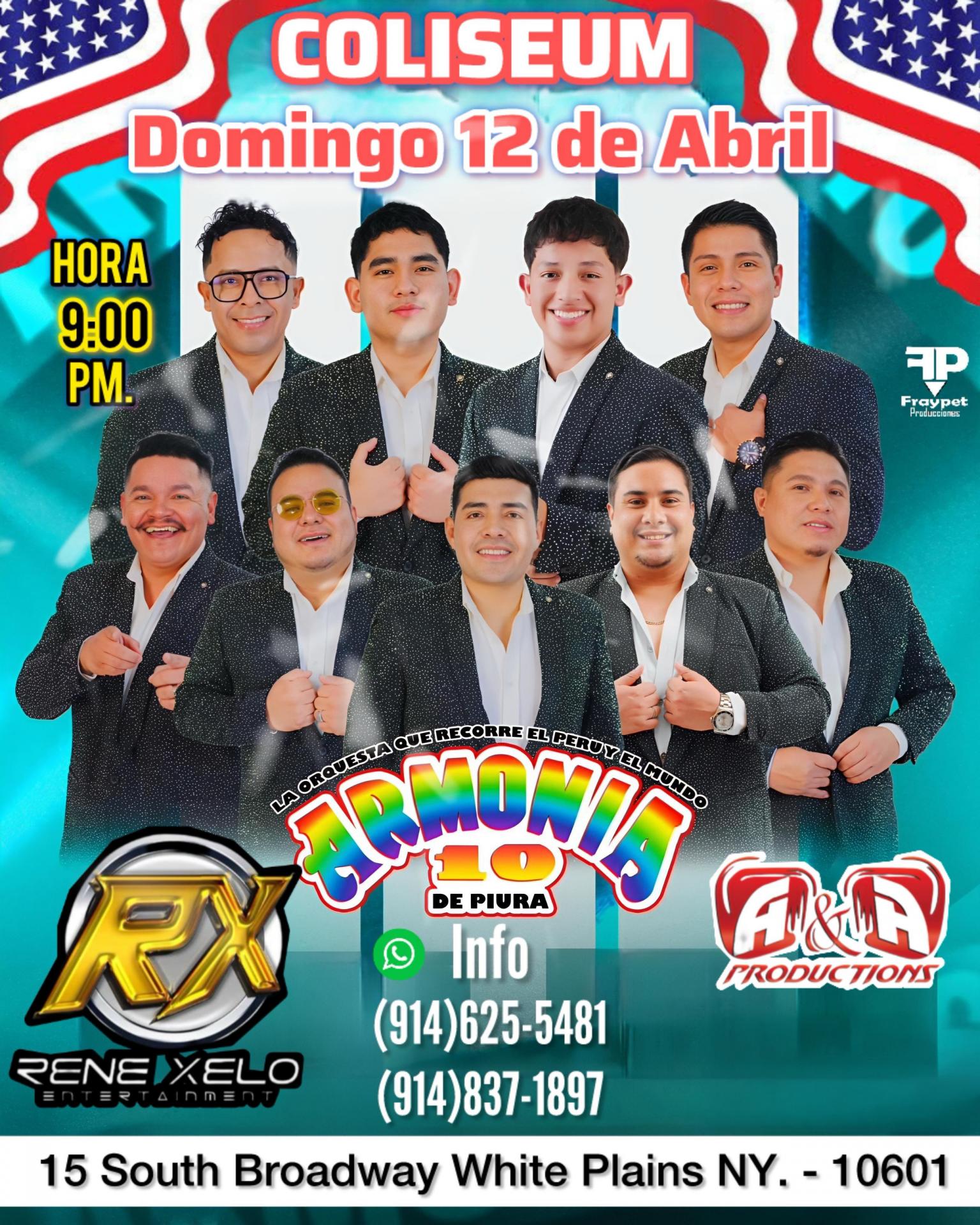Buy tickets for ARMONIA 10 PIURA ARMONIA 10 PIURA