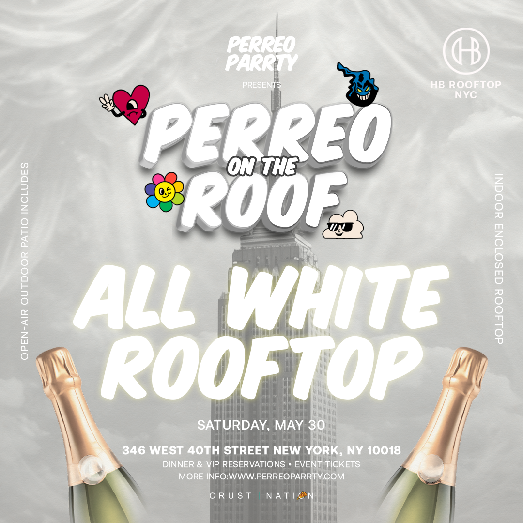 All White Summer Rooftop Party - Reggaeton Rooftop NYC Skyline Views
