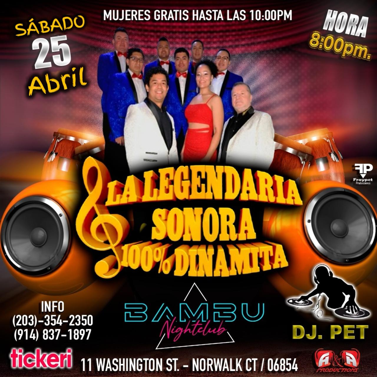Buy tickets for LA LEGENDARIA SONORA 100% DINAMITA LA LEGENDARIA SONORA 100% DINAMITA
