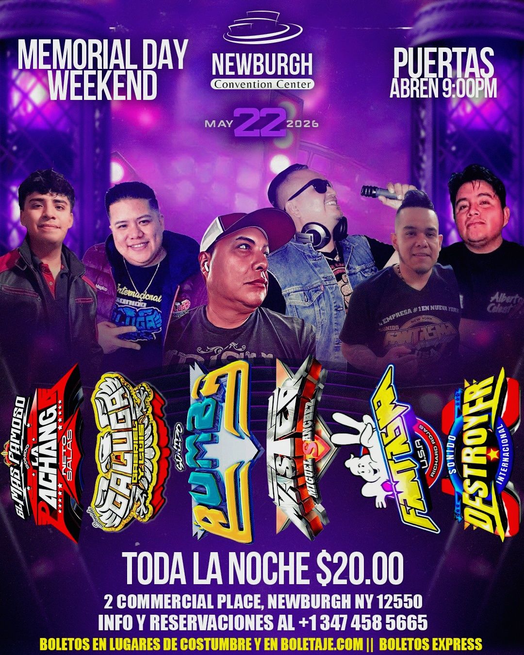 Buy tickets for SONIDO LA RUMBA , SONIDO MASTER ,SONIDO FANTASMA, SONIDO LA PACHANGA, SONIDO GALUGA, SONIDO DESTROYER SONIDO LA RUMBA , SONIDO MASTER ,SONIDO FANTASMA, SONIDO LA PACHANGA, SONIDO GALUGA, SONIDO DESTROYER