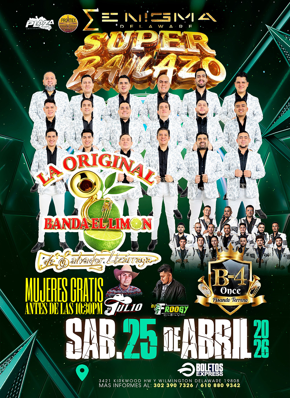 LA ORIGINAL BANDA EL LIMON | B-4 ONCE