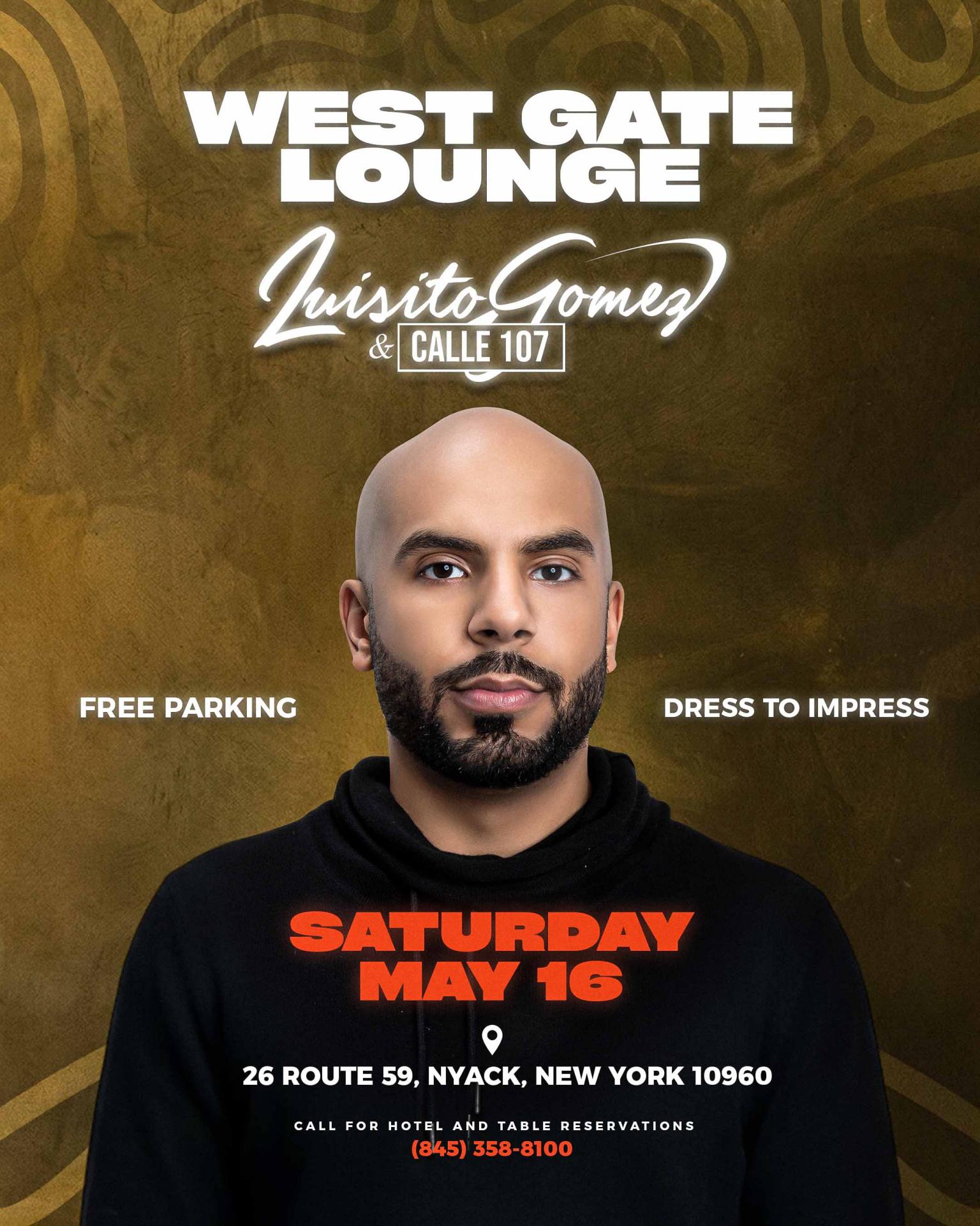 Buy tickets for Luisito Gomez & Calle 107 Luisito Gomez & Calle 107