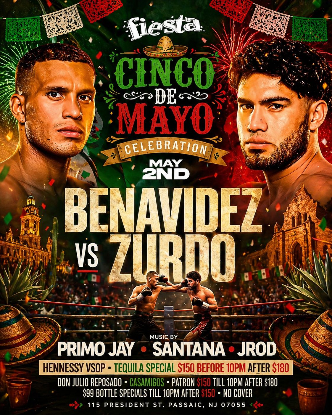 Buy tickets for CINCO DE MAYO CELEBRATION - BENAVIDEZ VS ZURDO CINCO DE MAYO CELEBRATION - BENAVIDEZ VS ZURDO