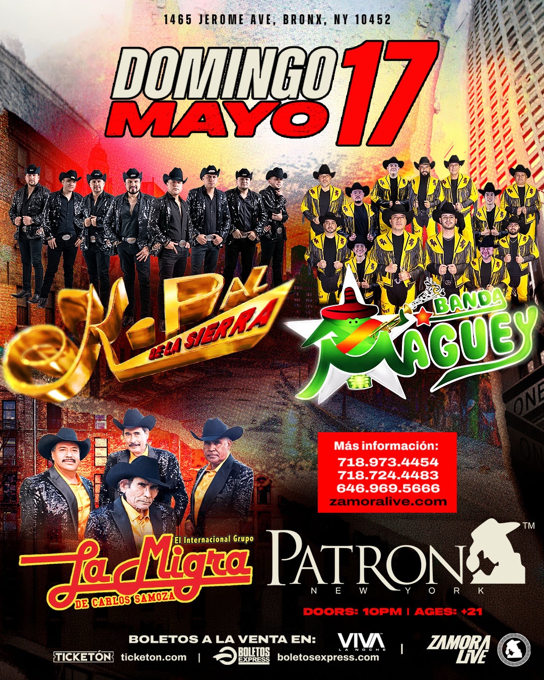Buy tickets for K-PAZ DE LA SIERRA | BANDA MAGUEY | LA MIGRA K-PAZ DE LA SIERRA | BANDA MAGUEY | LA MIGRA