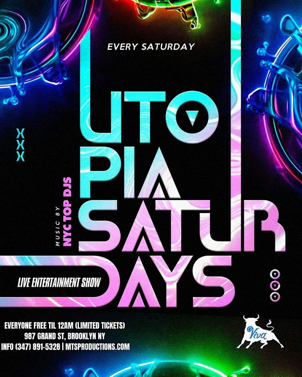 Buy tickets for Utopia Saturdays at Viva Toro Nightclub – May 16 | Williamsburg BK Utopia Saturdays at Viva Toro Nightclub – May 16 | Williamsburg BK