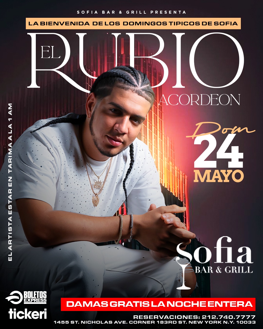 EL RUBIO ACORDEON TOCANDO A LA 1:00 AM