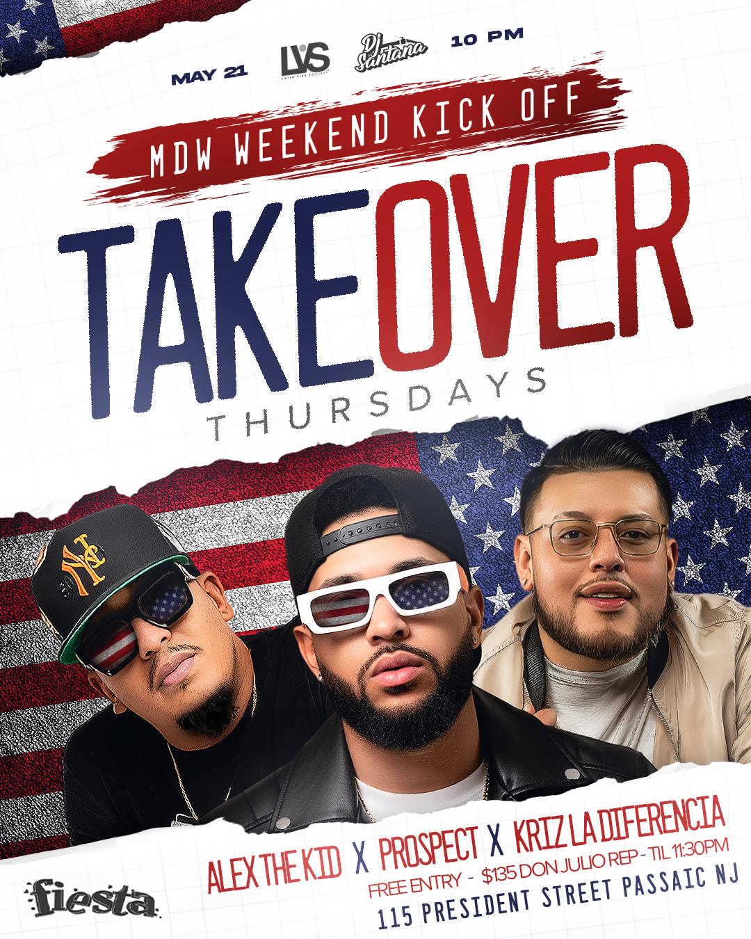 Buy tickets for TAKEOVER THURSDAYS - MDW WEEKEND KICK OFF TAKEOVER THURSDAYS - MDW WEEKEND KICK OFF
