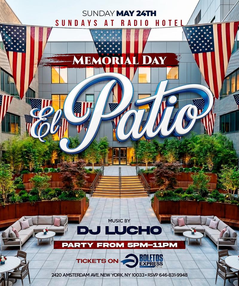 Buy tickets for El Patio Sunday's Dj Lucho Memorial Day Weekend El Patio Sunday's Dj Lucho Memorial Day Weekend