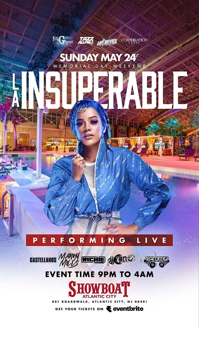 La Insuperable Live at Showboat Atlantic City – Memorial Day Weekend