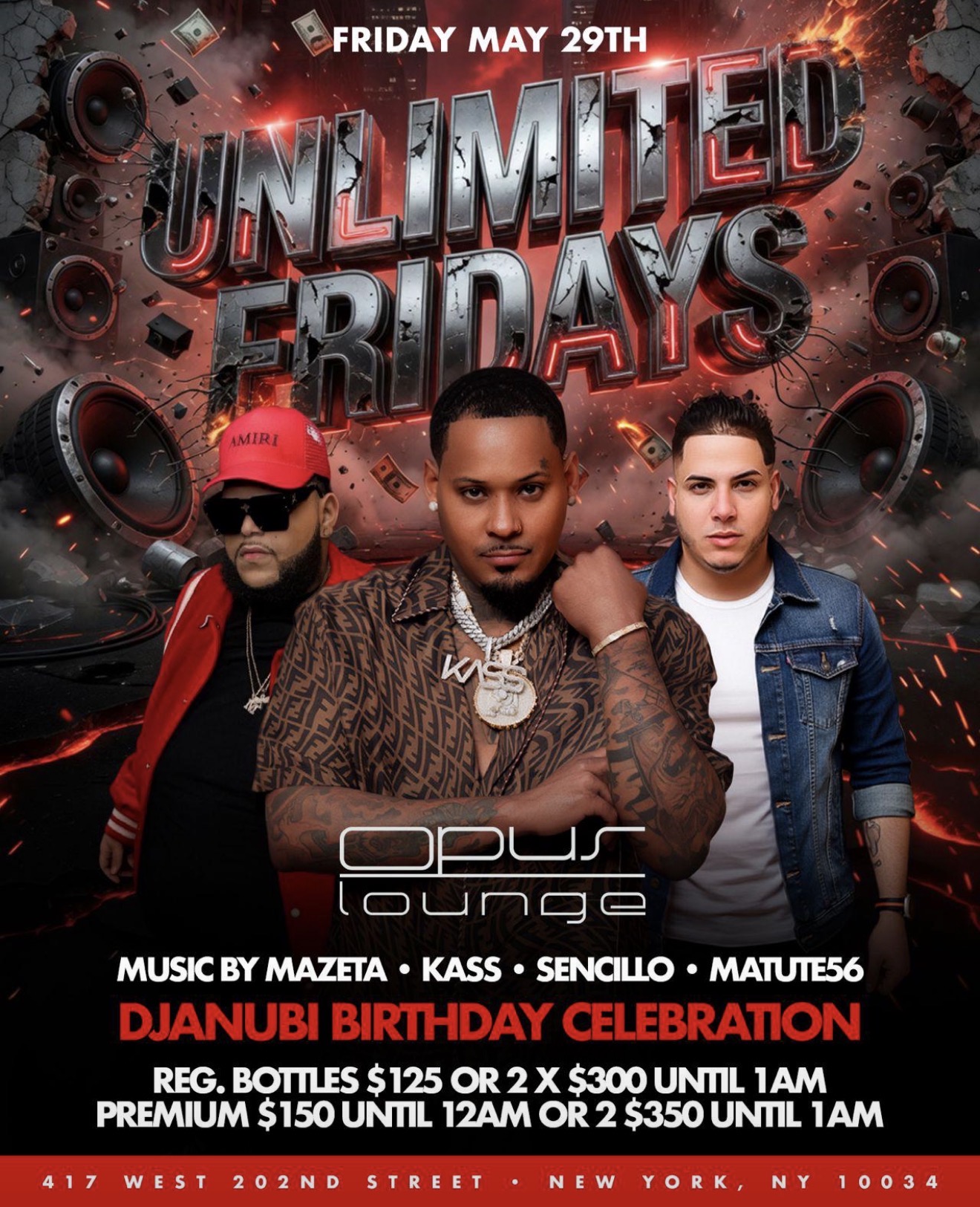 UNLIMITED FRIDAY OPUS LOUNGE
