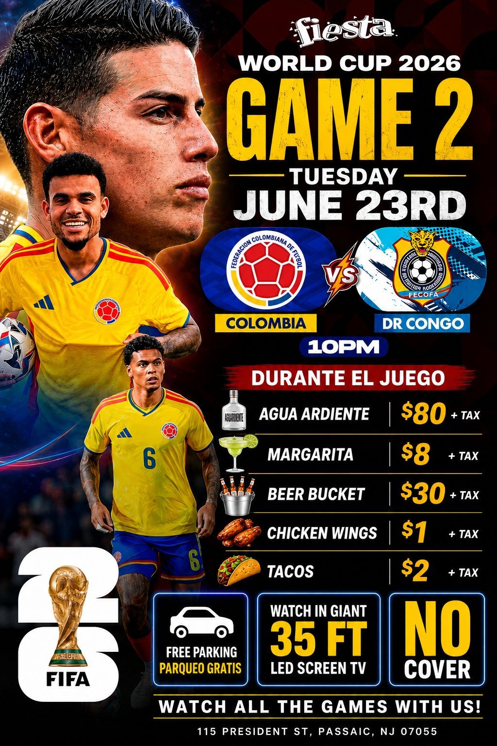 COLOMBIA vs DR CONGO GAME 2