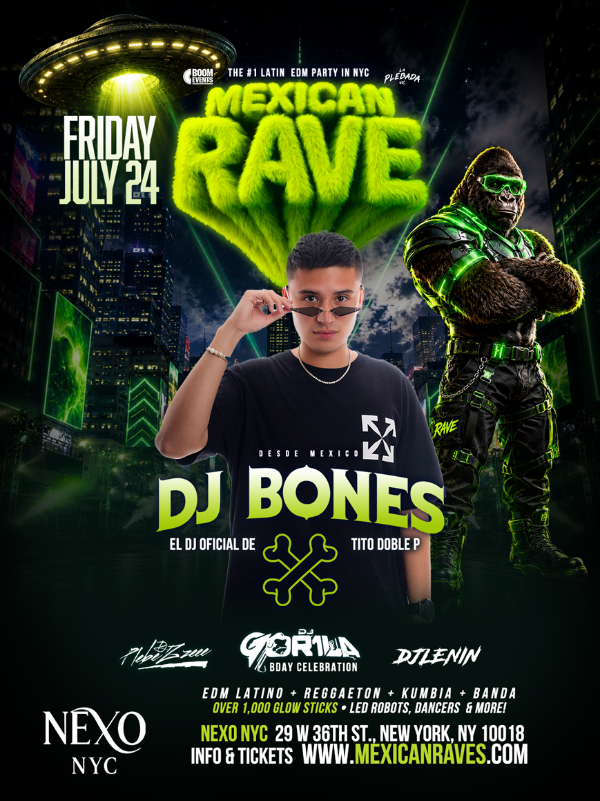 Mexican rave dj bones tito doble p official dj