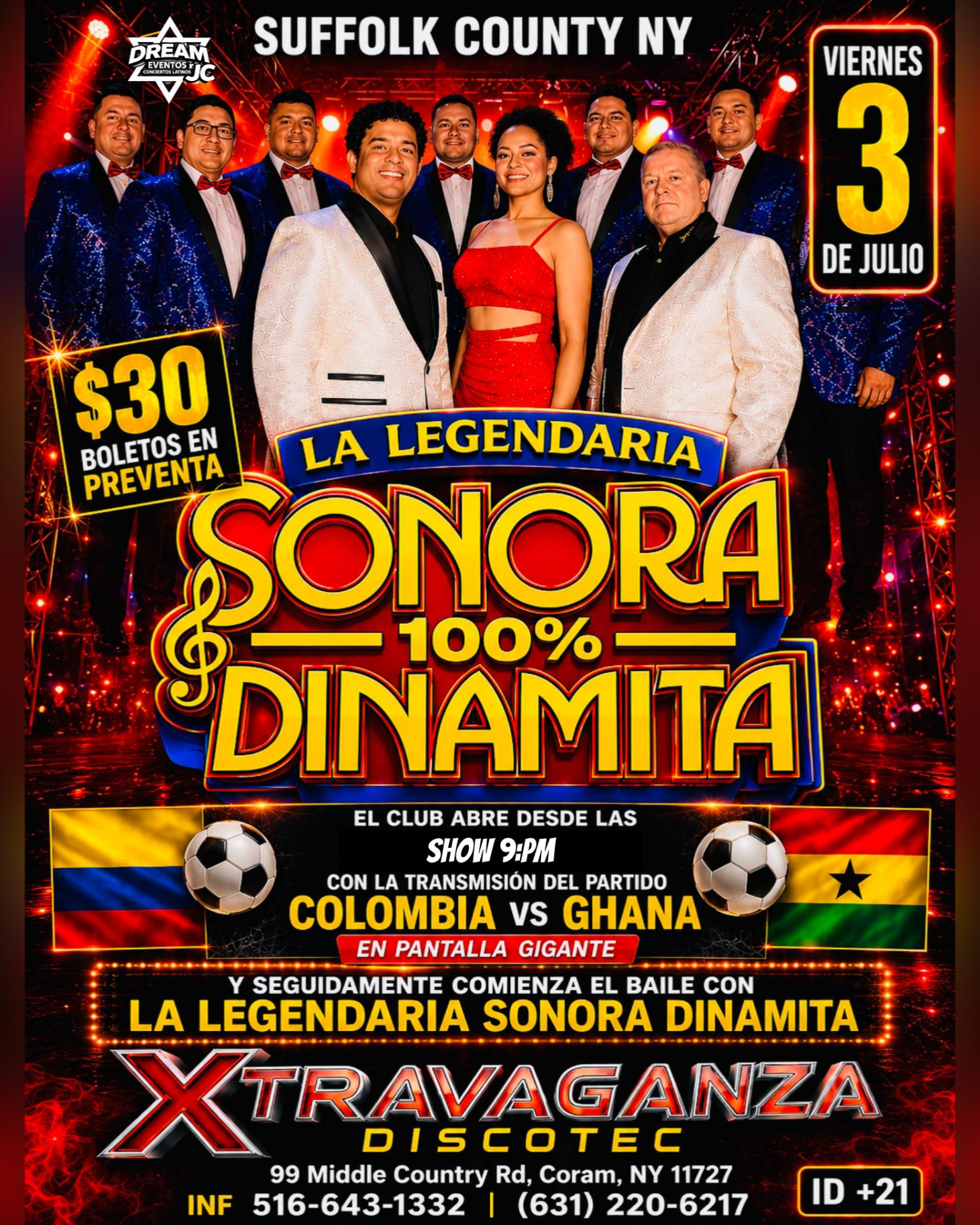 Buy tickets for La Sonora Dinamita este viernes 3 julio | Coram Long island 9:pm La Sonora Dinamita este viernes 3 julio | Coram Long island 9:pm