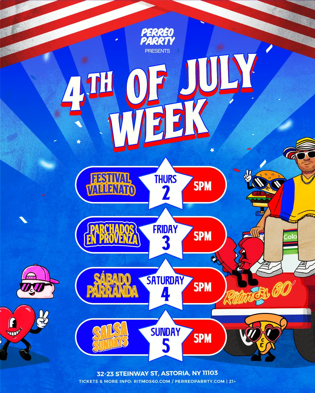 Buy tickets for NYC 4th of July Independence Festival Saturday Colombian Party Ritmos Bar NYC 4th of July Independence Festival Saturday Colombian Party Ritmos Bar