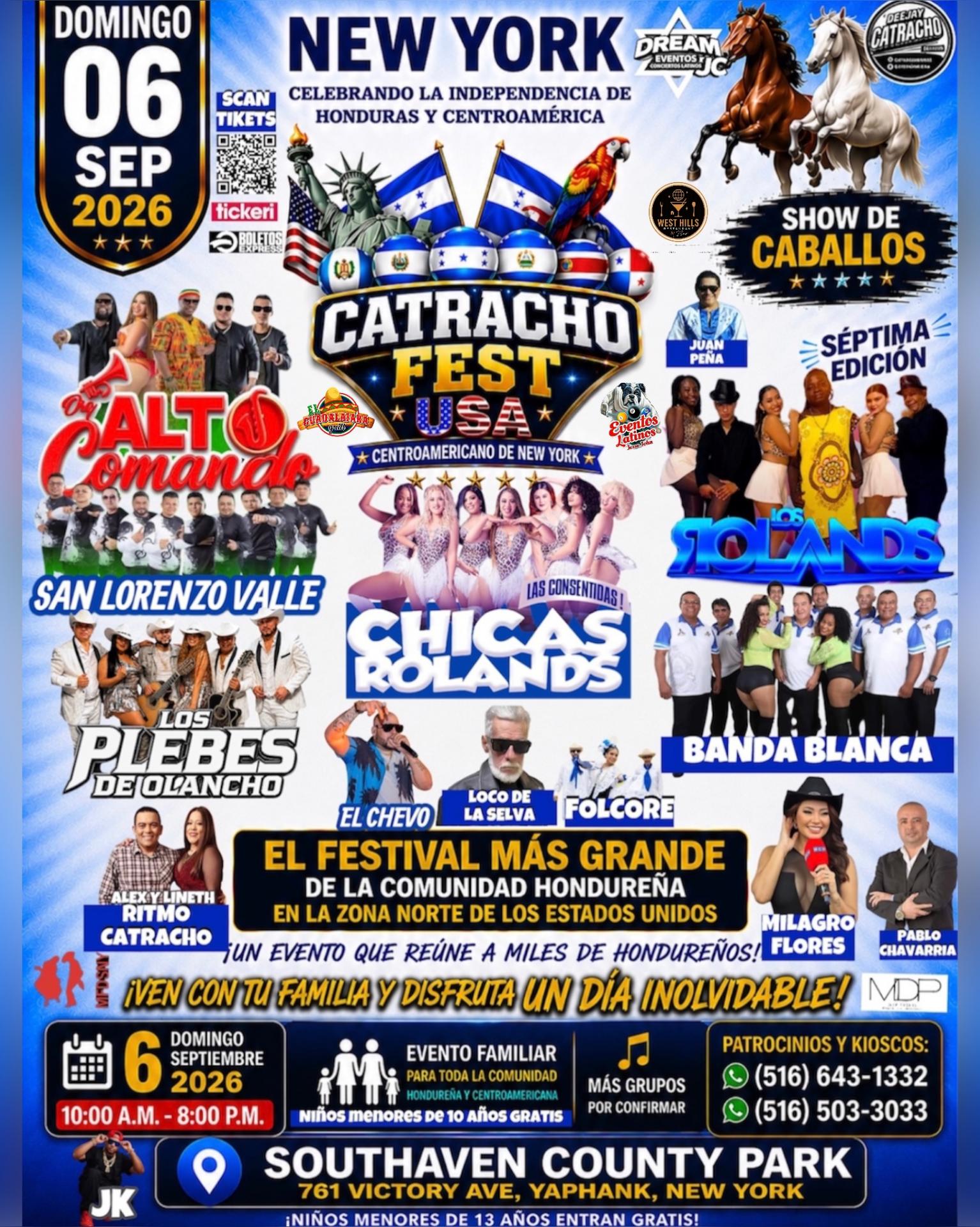 Festival, catracho NY domingo 6 de septiembre, Long Island NY