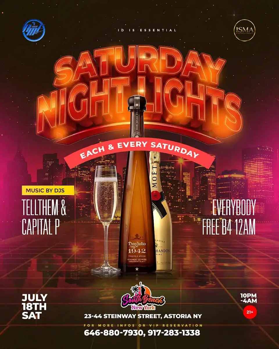 Buy tickets for Saturday Night Party in Astoria | Saturday Night Lights at South Beach – July 18 Saturday Night Party in Astoria | Saturday Night Lights at South Beach – July 18