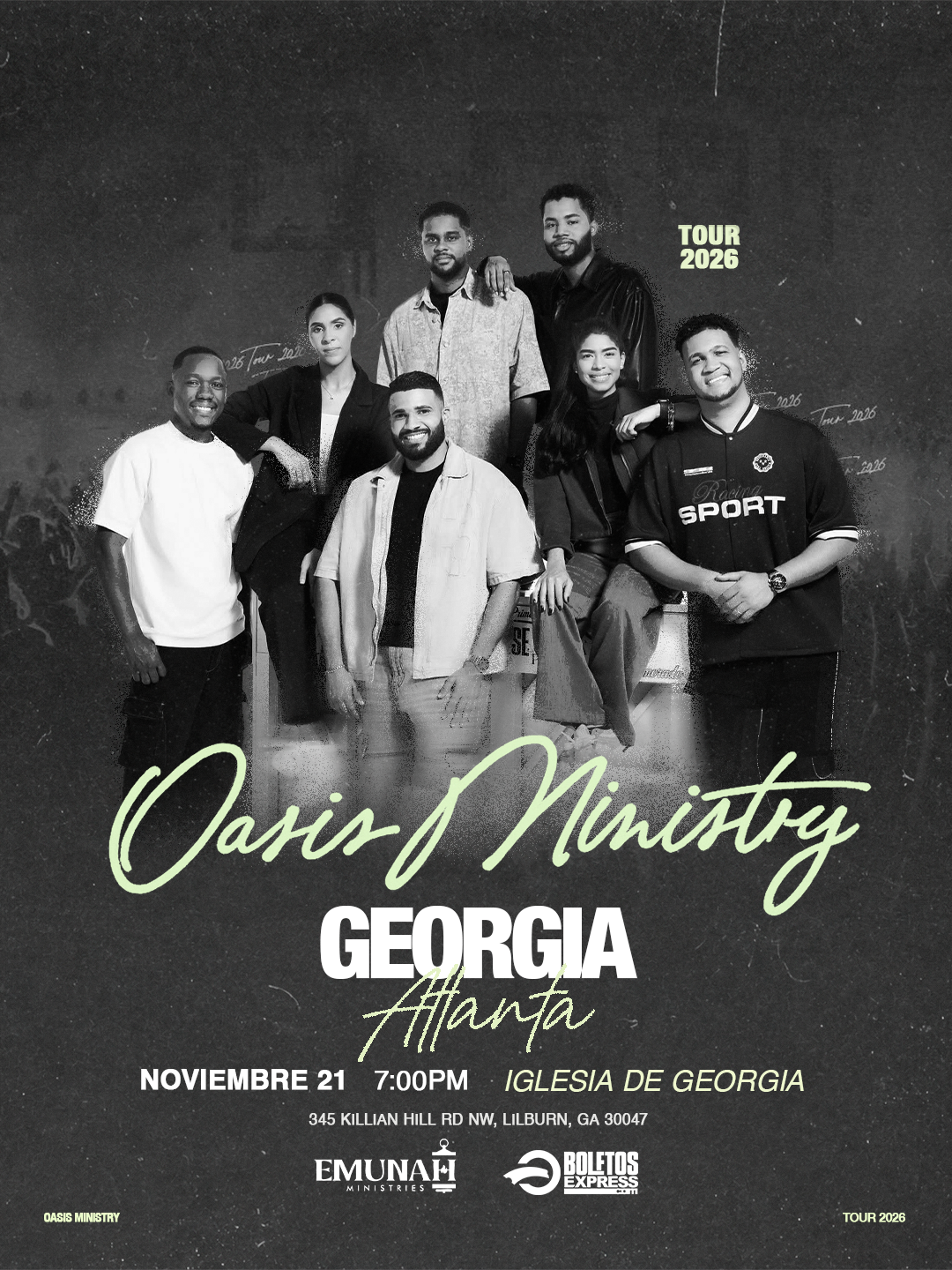Buy tickets for Oasis Ministry-Tour 2026 Oasis Ministry-Tour 2026