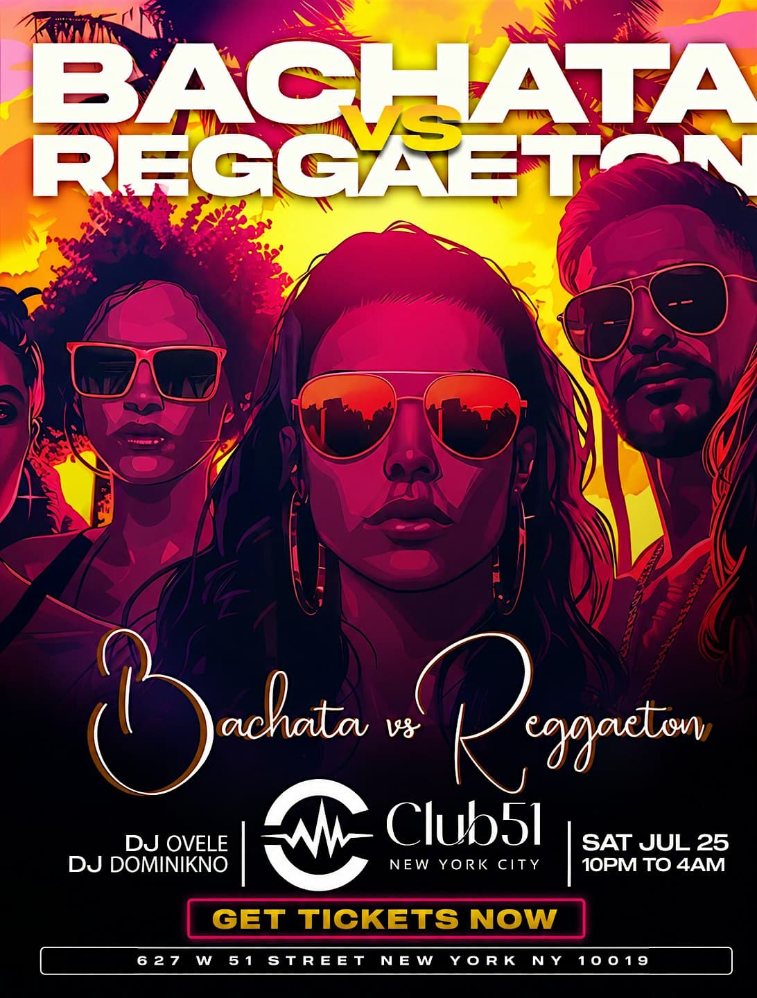Bachata vs Reggaeton Party NYC at Club 51 | Latin Night Saturday | 18+