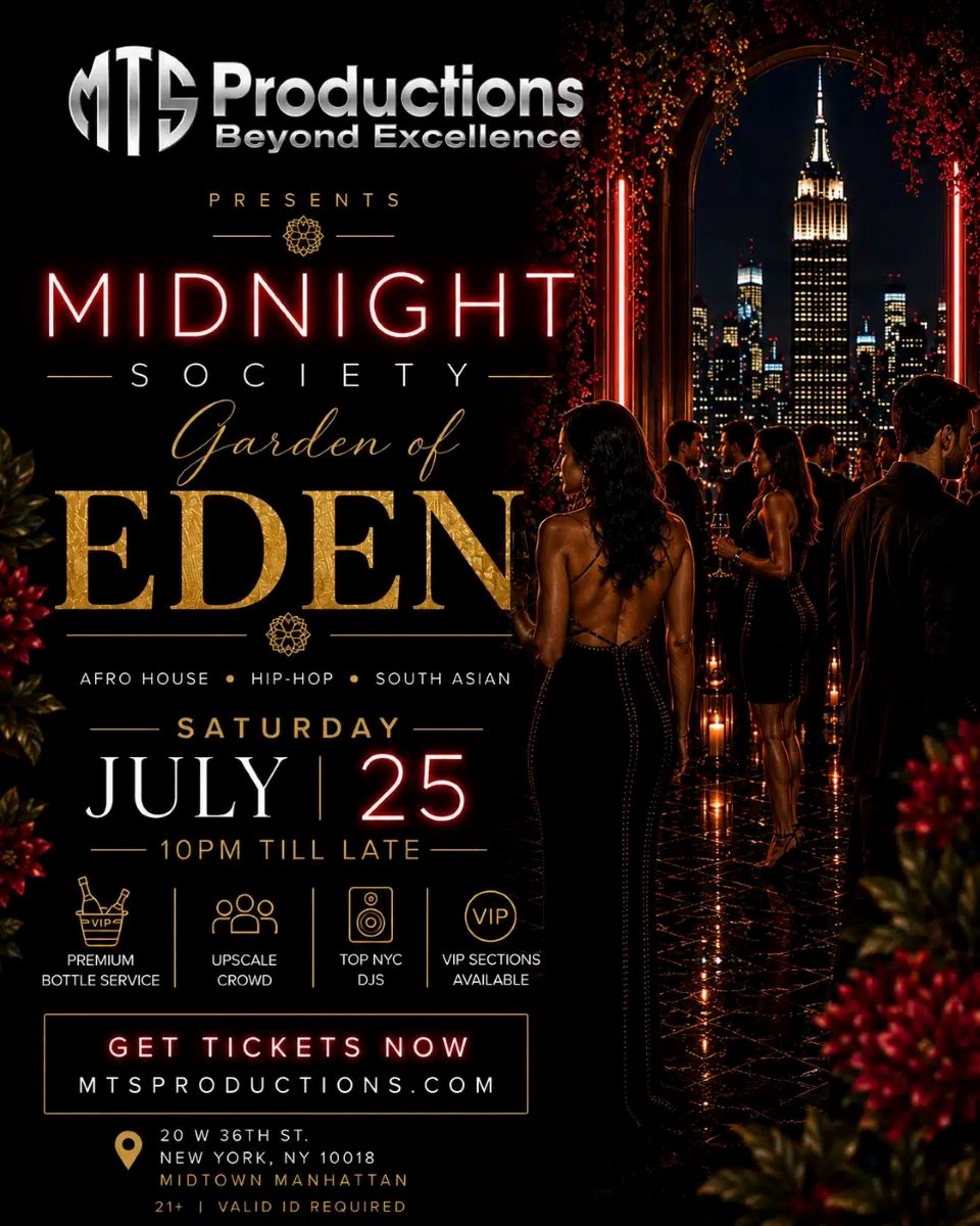 Buy tickets for Afro House Party NYC – Garden of Eden Times Square Nightclub | July 25 Afro House Party NYC – Garden of Eden Times Square Nightclub | July 25