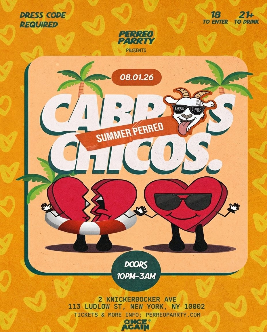 Cabros Chicos: Summer Perreo | Reggaeton  Latin Dance Party (18+)