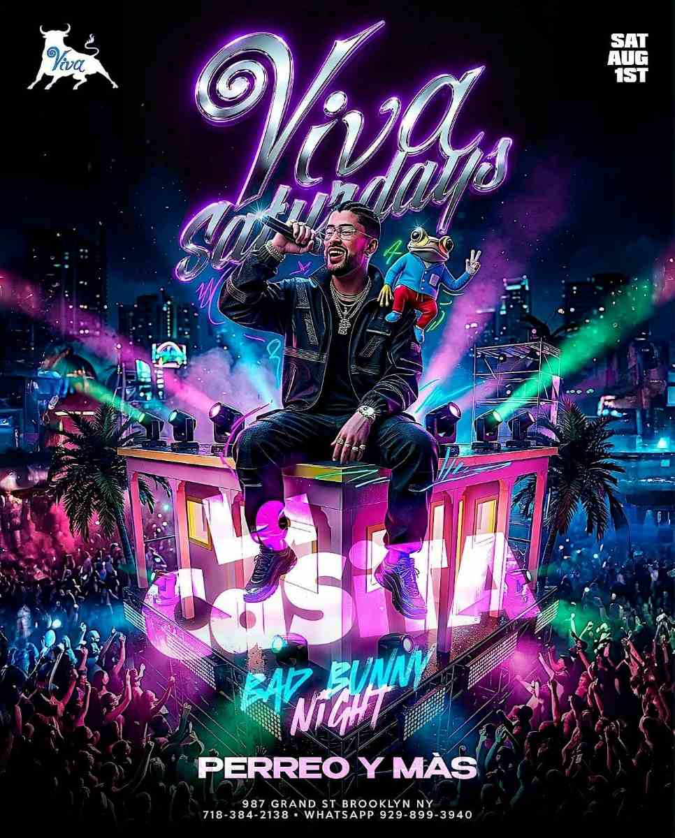 Viva Saturdays – La Casita: Bad Bunny Night at Viva Toro | August 1