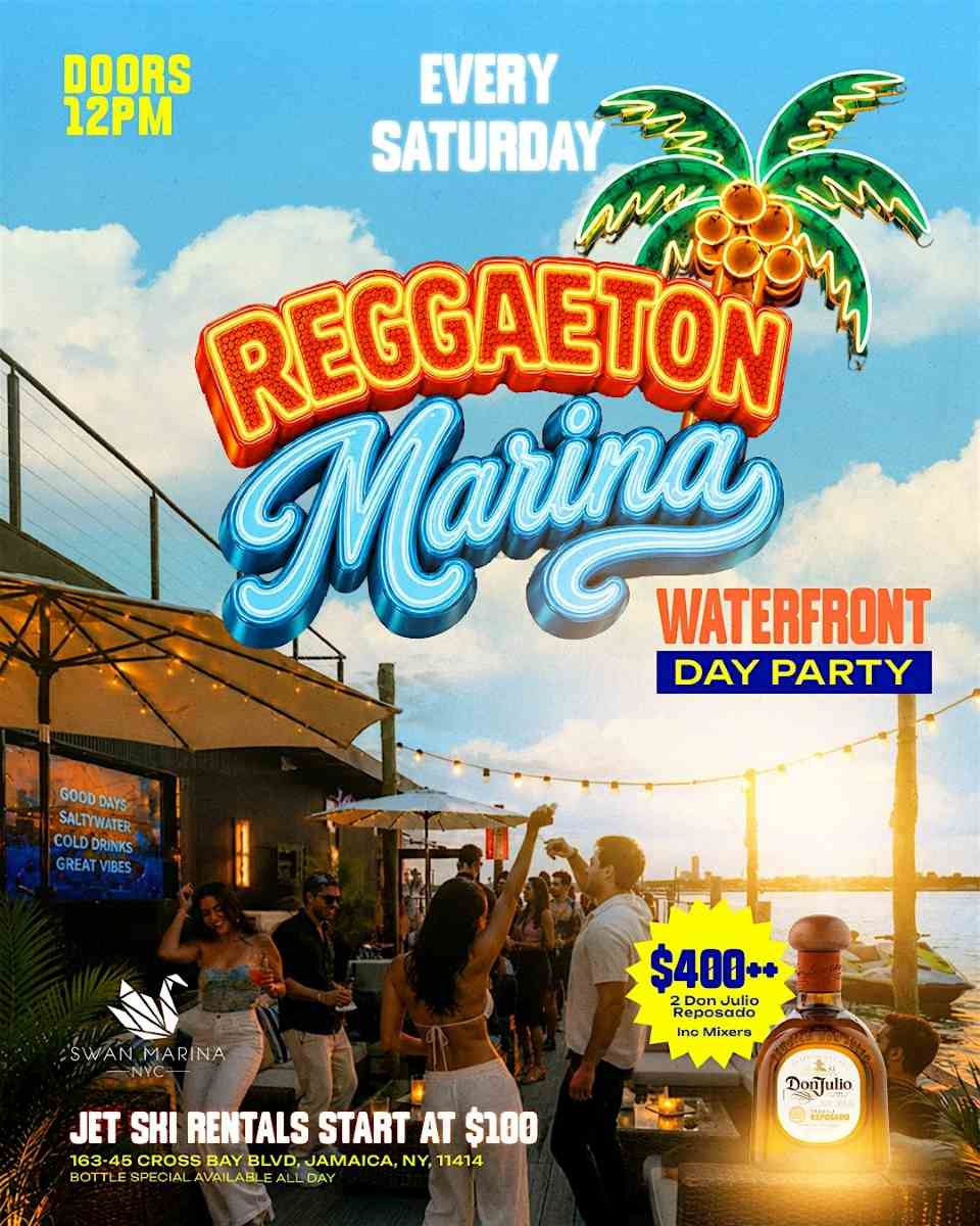 Reggaeton Marina Waterfront Day Party NYC at Swan Marina | August 1