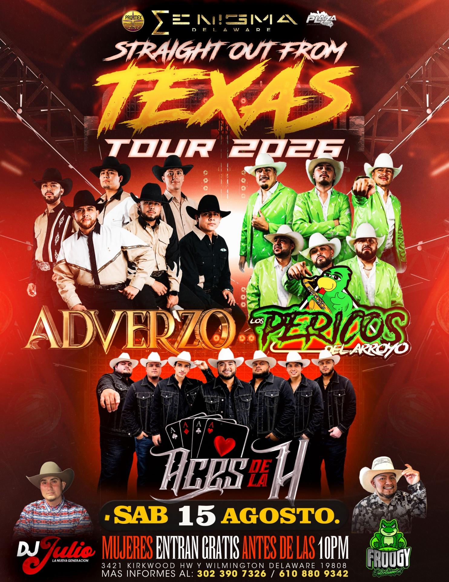 Buy tickets for ADVERZO | LOS PERICOS DEL ARROYO | ACES DE LA H ADVERZO | LOS PERICOS DEL ARROYO | ACES DE LA H