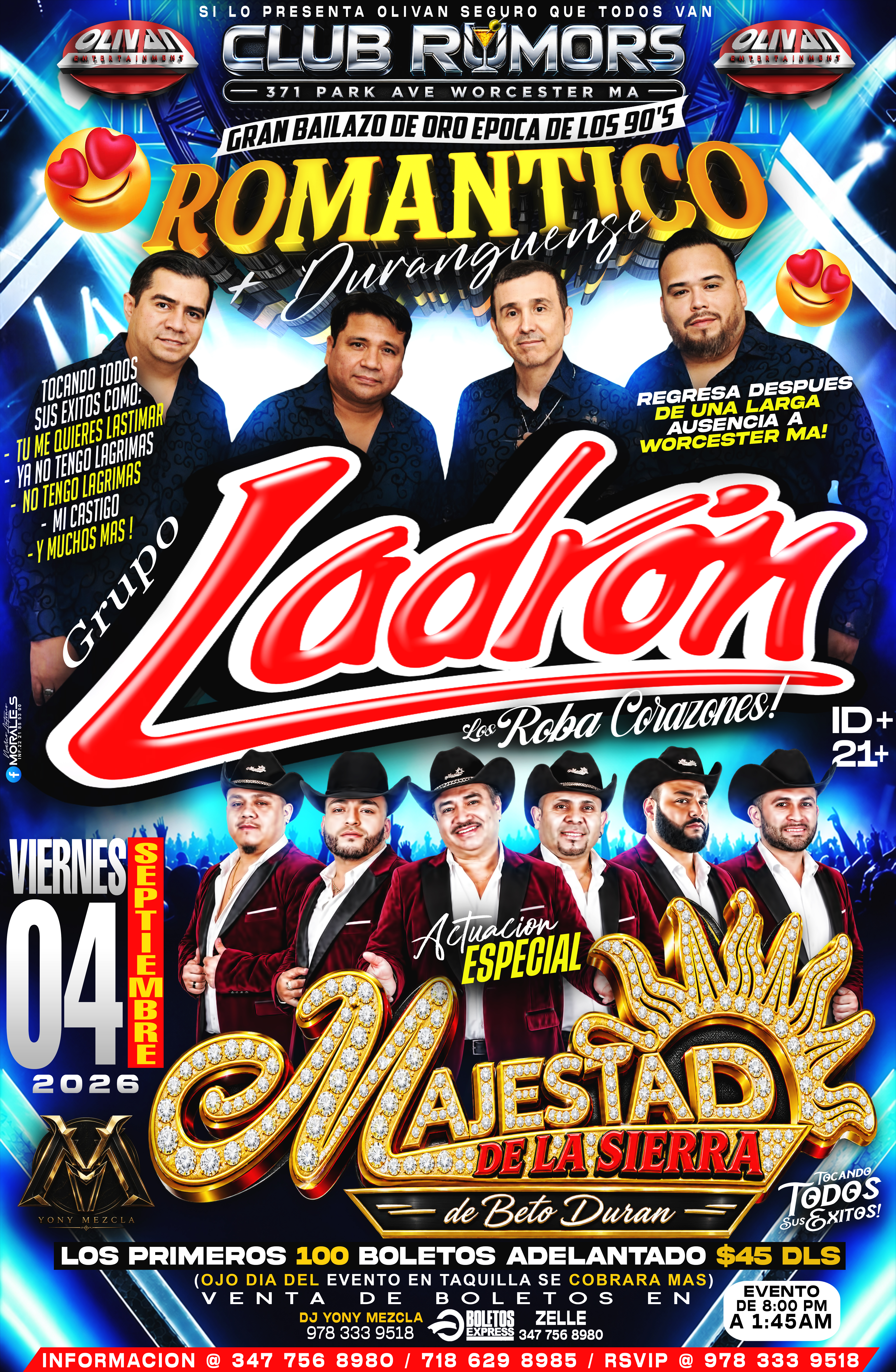 Buy tickets for Grupo Ladron, Majestad De La Sierra En Worcester MA Grupo Ladron, Majestad De La Sierra En Worcester MA