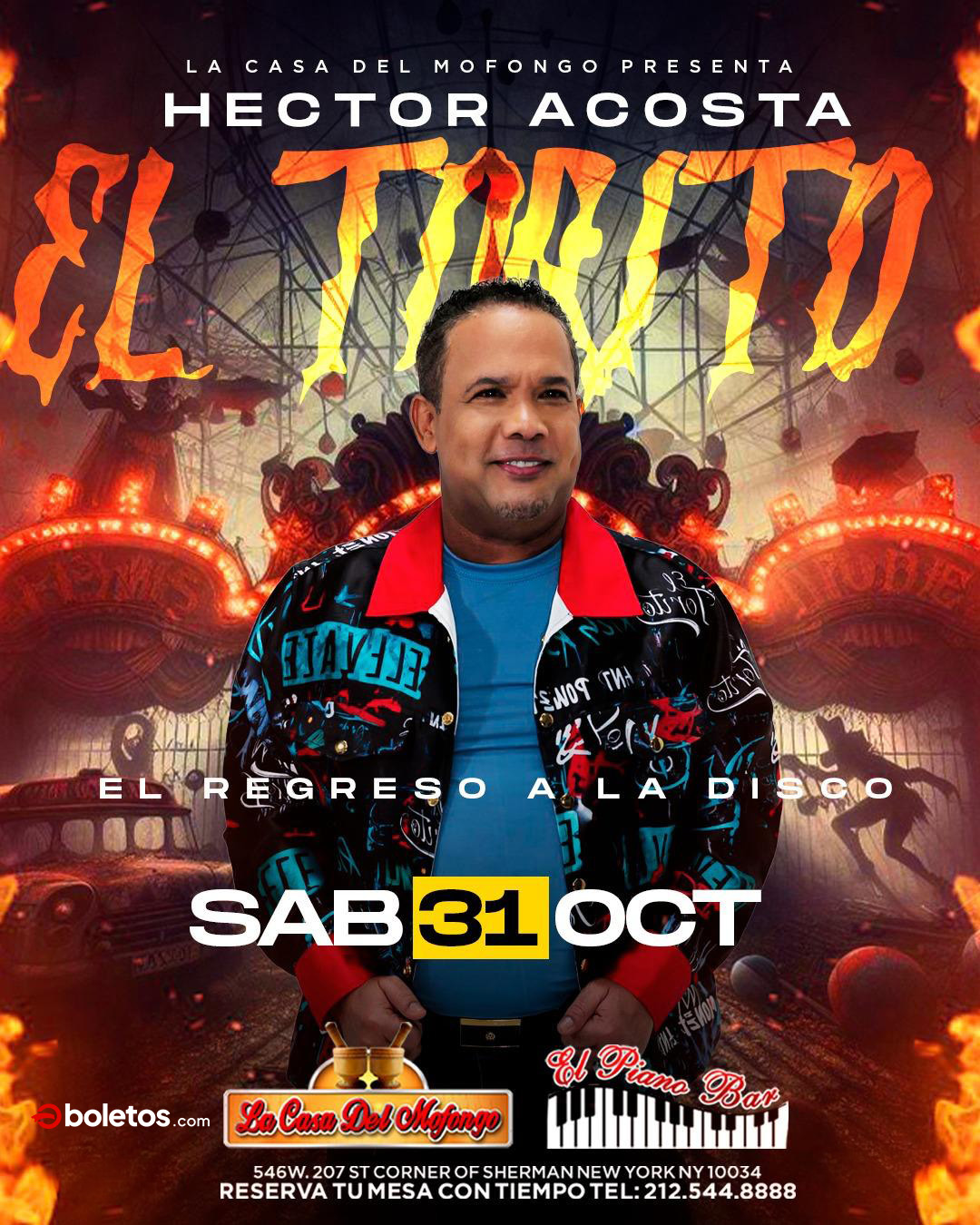 Buy tickets for HECTOR ACOSTA EL TORITO HECTOR ACOSTA EL TORITO