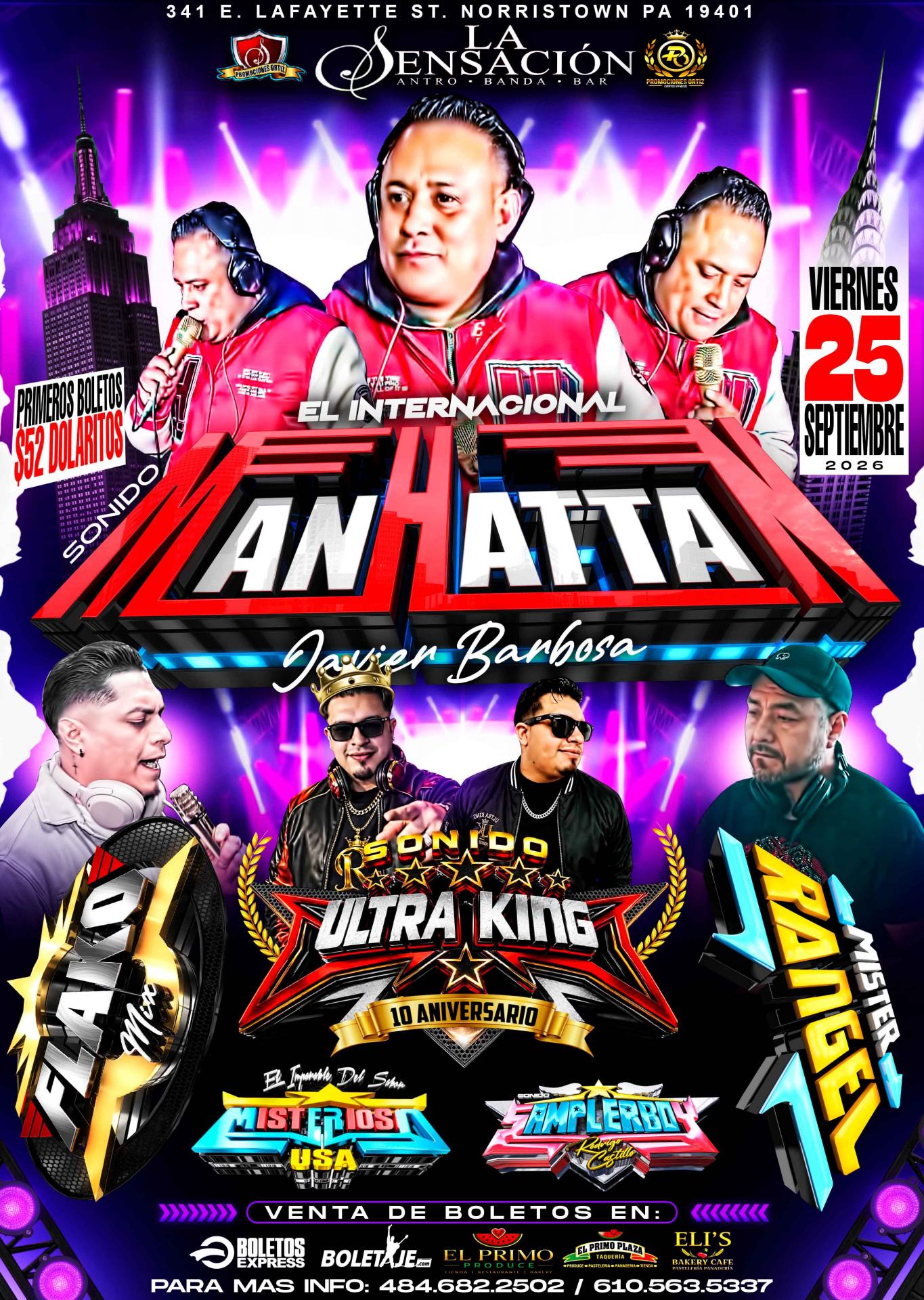 Buy tickets for SONIDO MANHATTAN SONIDO MANHATTAN